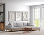 Atelier Del Sofa Eti Oak Right - Gris